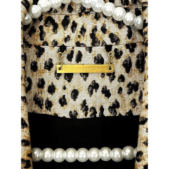 Diane von Furstenburg Britta Leopard Print Overcoat SZ 12 - Picture 7 of 12